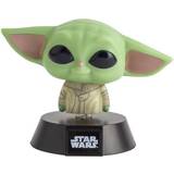 Sort - Star Wars Børneværelse Star Wars Mandalorian The Child Baby Yoda Icon Natlampe