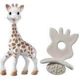 Beige - Naturgummi Babyudstyr Sophie la girafe Chewing Rubber So'pure Set