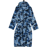 Camouflage Nattøj Ellos Badrock med Mjuk Velourkänsla - Navy Patterned