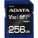 Adata 256 GB Hukommelseskort Adata Premier Pro SDXC Class 10 UHS-I U3 V30 95 / 60MB / s 256GB