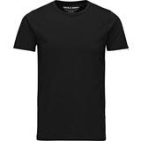 Jack & Jones Herre T-shirts Jack & Jones Basic O-Neck Regular Fit T-Shirt - Black/Black