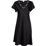 Silke Natkjoler Lady Avenue Pure Silk Nightgown - Black