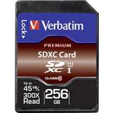 Verbatim SDXC Hukommelseskort & USB Stik Verbatim Premium SDXC UHS-I U1 256GB (300x)