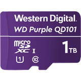 1 TB - U1 Hukommelseskort Western Digital Purple QD101 microSDXC Class 10 UHS-I U1 1TB