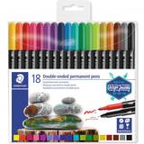 Twin marker Staedtler Double Ended Permanent Pens 18-pack