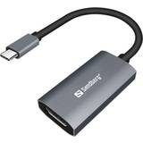 Sandberg HDMI-kabler - Rund Sandberg HDMI-USB C M-F