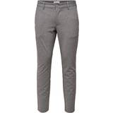 Firkantet - Grå - Viskose Tøj Only & Sons Mark Chinos - Gray/Medium Gray Melange