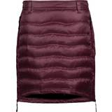 Dame - Polyester Termonederdele Skhoop Short Down Skirt - Ruby Red