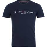 Tommy Hilfiger Rund hals Overdele Tommy Hilfiger Logo T-shirt - Sky Captain