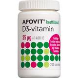 Apovit Vitaminer & Mineraler Apovit D3-Vitamin 35µg 200 stk
