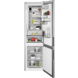 Grå - Køleskab over fryser Køle/Fryseskabe AEG RCB736D5MX Rustfrit stål, Grå