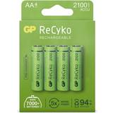 GP Batteries Batteri til fjernbetjening - Batterier Batterier & Opladere GP Batteries ReCyko Rechargeable AA 2100mAh 4-pack