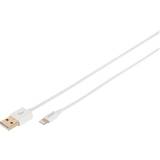Digitus Hvid - USB-kabel Kabler Digitus USB A-Lightning 1m