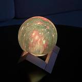 Fjernbetjenede - Træ Lamper SiGN Moon Lamp 3D Transparent Bordlampe