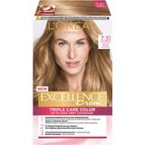 Tørt hår Permanente hårfarver L'Oréal Paris Excellence Crème #7.31 Golden Beige Blonde