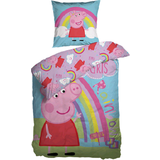 Gurli Gris - Pink Børneværelse BrandMac Gurli Gris Rainbow Sengetøj 140x200cm