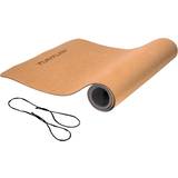 Brun - Yogamåtter Yogaudstyr Tunturi Cork TPE Yoga Mat 4mm