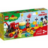 Dukkehus - Mickey Mouse Legetøj Lego Duplo Disney Junior Mickey & Minnie Birthday Train 10941
