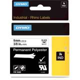 Dymo Markeringsbånd Dymo Rhino Permanent Polyester Black on White 0.9cmx5.5m