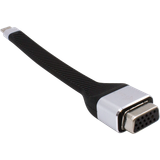 3,1 - Flad Kabler I-TEC Flat USB C-VGA 3.1 M-F 0.1m