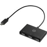 HP USB-kabel Kabler HP USB C-3xUSB A 3.0 M-F Adapter