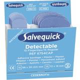 Plastre Cederroth Salvequick Blue Detectable Plasters Fingertip/Regular 30x6-pack Refill