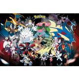 Beige - Pokémons Børneværelse GB Eye Pokemon Mega Maxi Poster