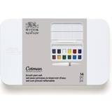 Akvarelmaling på tilbud Winsor & Newton Cotman Water Colours Brush Pen Set 14-pack
