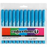 Vandbaseret Fyldepenne Colortime Fountain Pens Blue 12-pack
