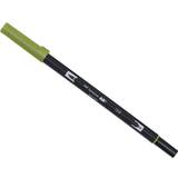 Grøn Pensler Tombow ABT Dual Brush Pen 158 Dark Olive