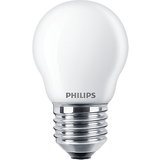 Varme hvide LED-pærer Philips 8cm LED Lamps 4.3W E27 2-pack