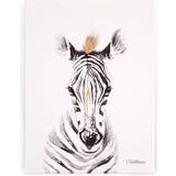 Childhome Blå Børneværelse Childhome Oil Painting Zebra