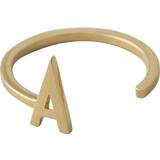 Ringe Design Letters Ring A-Z - Gold