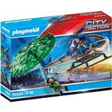 Politi Legetøj Playmobil City Action Police Parachute Search 70569