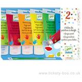 Djeco Finger Paint Tubes 6-pack