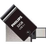 32 GB - USB 3.0/3.1 (Gen 1) - USB Type-C USB Stik Philips USB 3.1 2in1 32GB