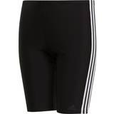 Adidas Drenge Badetøj adidas Junior 3 Stripes Swim Jammers - Black/White (DP7550)