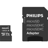 MicroSDXC Hukommelseskort & USB Stik Philips microSDXC Class 10 UHS-I U1 V10 A1 80MB/s 128GB +Adapter