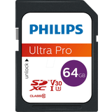 Philips 64 GB Hukommelseskort Philips Ultra Pro SDXC Class 10 UHS-I U3 V30 64GB