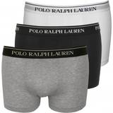Grå - Jersey Undertøj Polo Ralph Lauren Stretch Cotton Trunk 3-pack - White/Heather/Black