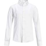 Skjorter Jack & Jones Boy's Curved Hem Shirt - White/White (12151620)