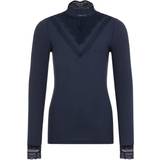98 Polotrøjer Name It High Neck Lace Long Sleeved T-shirt - Blue / Dark Sapphire (13173362)