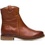 Læder Støvler Bianco Biaatalia Leather Boot - Brown/Cognac