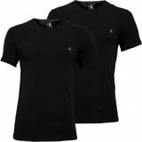 Calvin Klein Herre T-shirts Calvin Klein CK One Crew-Neck Stretch Cotton T-shirt 2-pack - Black