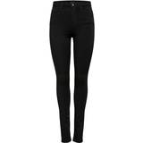 32 - M - Sort Bukser & Shorts Only Onlforever Life Hw Skinny Fit Jeans - Black/Black Denim