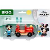 Mickey Mouse - Trælegetøj Legesæt BRIO Mickey Mouse & Engine 32282