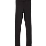Bukser Name It Basic Cotton Leggings - Black/Black (13180124)