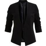 8 - Dame Blazere Vila 3/4 Sleeved Formfitted Blazer - Black