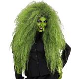 Lange parykker Widmann Witch Wig Green