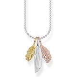 Thomas Sabo Feathers Necklace - Silver/Gold/Rose Gold